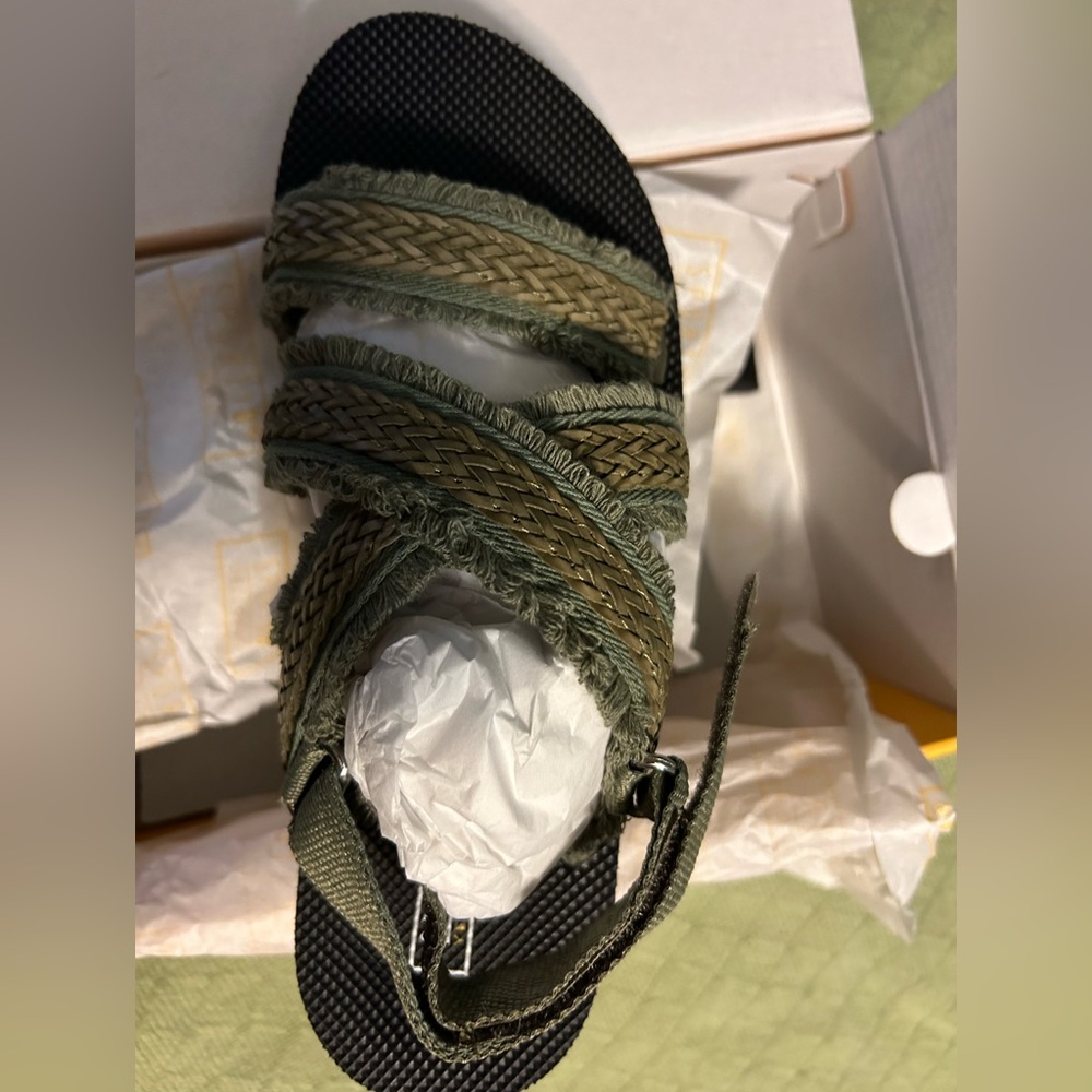 Yellow Box. New. In Box. Never wore. Receipt shown. Size 7 1/2.